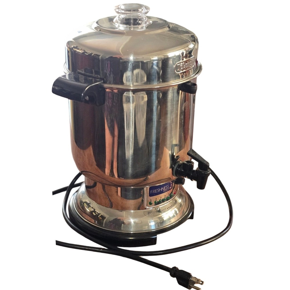 West Bend 43112 Stainless Steel 12-30 Cup Electric Coffee Percolator Urn Silver
